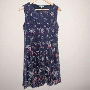 HAANI Petite Sleeveless Floral Midi Dress Fully Lined P/XL